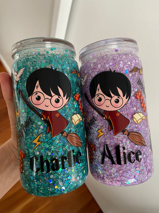 Teal Glitter Tumbler