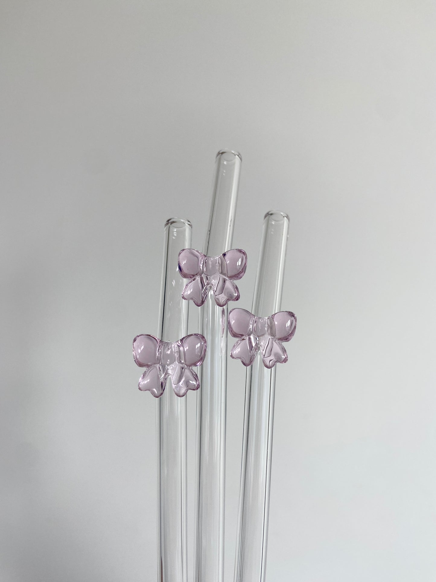 Glass Straw - Pink Bow