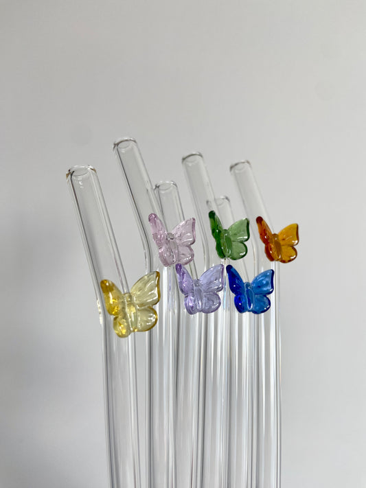 Glass Straw - Butterfly