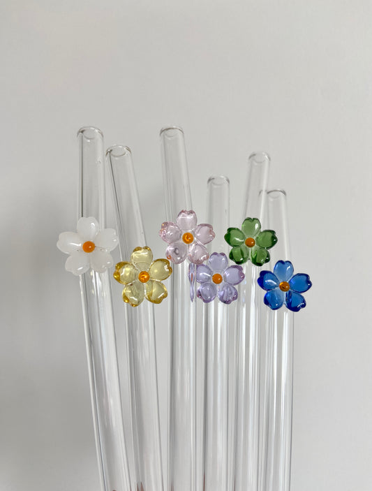 Glass Straw - Flower