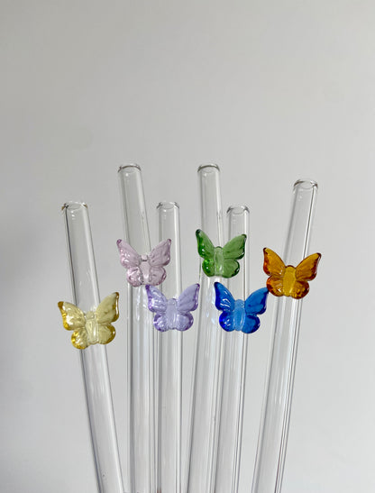 Glass Straw - Butterfly