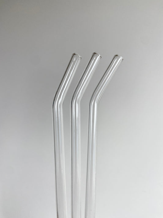 Clear Glass Straw