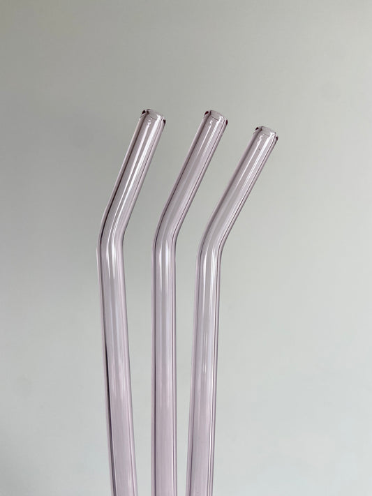 Pink Glass Straw